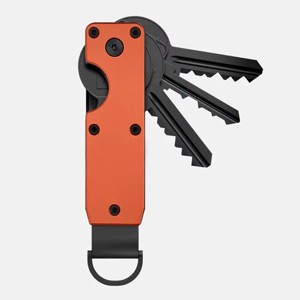 Minimalist Innovative Aluminum Alloy Compact Key Holder Key Rings Key Organizer Metal Key Holder 2-6 Keys