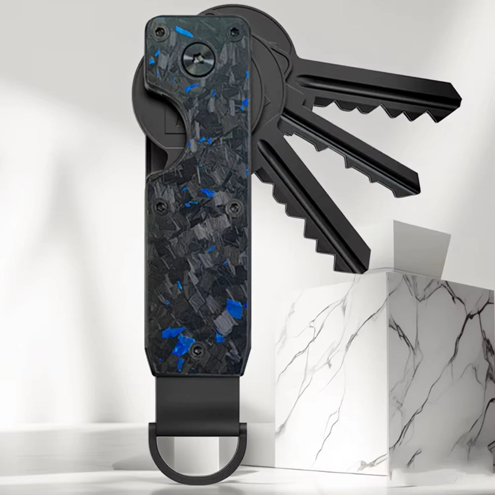 Minimalist Innovative Aluminum Alloy Compact Key Holder Key Rings Key Organizer Metal Key Holder 2-6 Keys